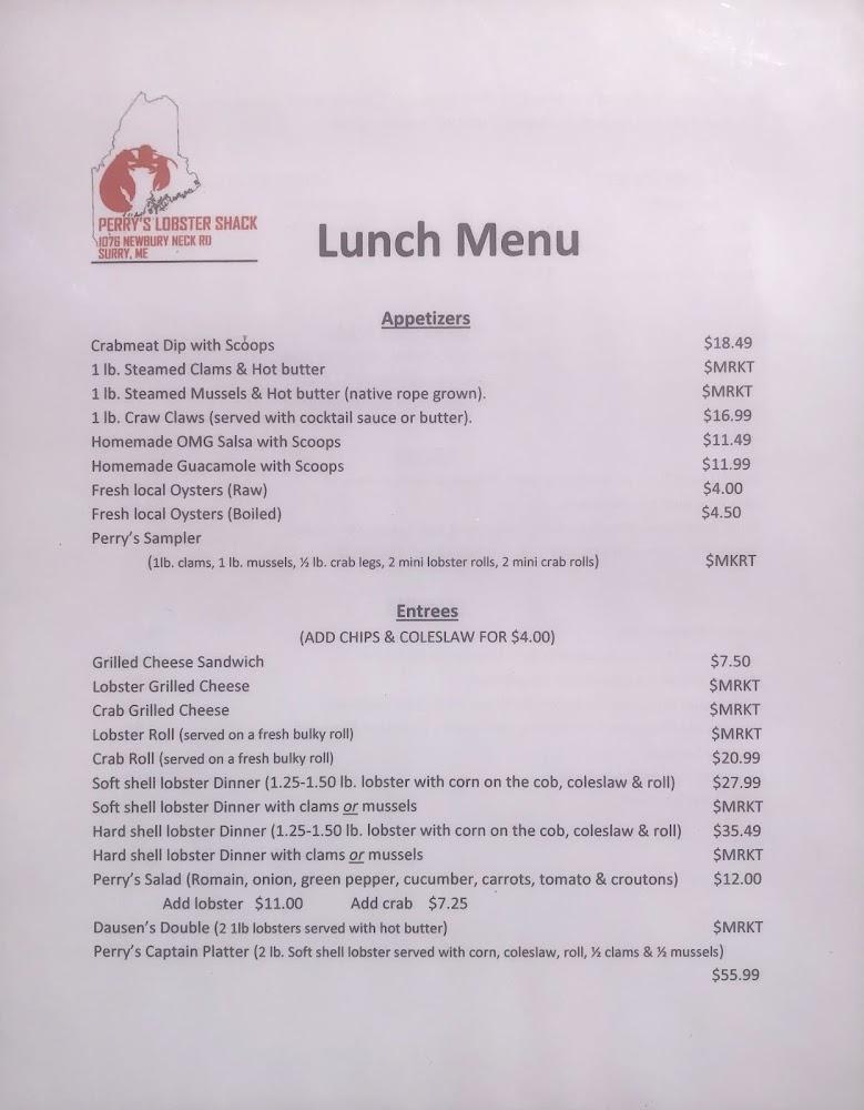 Perry's Lobster Co Menu image 3